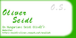 oliver seidl business card